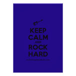 [Electric guitar] keep calm and rock hard  Invitations