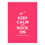 [Electric guitar] keep calm and rock on  Invitations