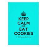 [Crown] keep calm and eat cookies  Invitations