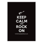 [Electric guitar] keep calm and rock on  Invitations