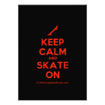 [Skateboard] keep calm and skate on  Invitations