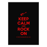 [Electric guitar] keep calm and rock on  Invitations