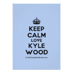 [Crown] keep calm love kyle wood  Invitations