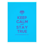 [Crown upside down] keep calm and stay true  Invitations