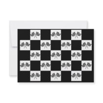 Invitations Any Auto Racing Checkered Flags Indy