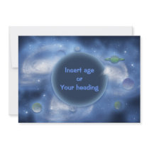 Invitations - customizable, space