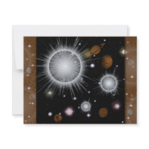 Invitations - customizable, space by mensgifts Invitations - customizable, space