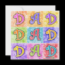 Invitations - DAD Pop Art invitations