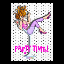 Invitations - Girl in a Martini, Lil' Red invitations