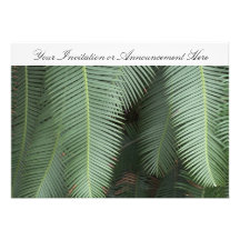 Invitations or Innouncements with Fern Motif