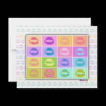 Invitations - Pop Art Kiss invitations
