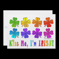 Invitations - Pop Art SHAMROCKS invitations