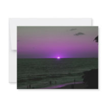 Invitations purple beach sunset by danielle212 Invitations purple beach sunset