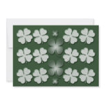 Invitations template - customizable shamrocks