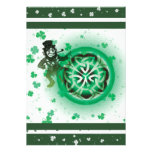 Invitations template - customizable shamrocks
