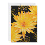 Invitations template - customizable yellow lillies