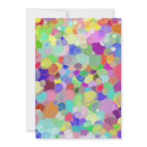 invitations with tempera paints