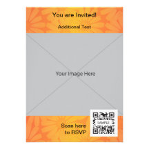 Invite Generic Fall Orange Flower