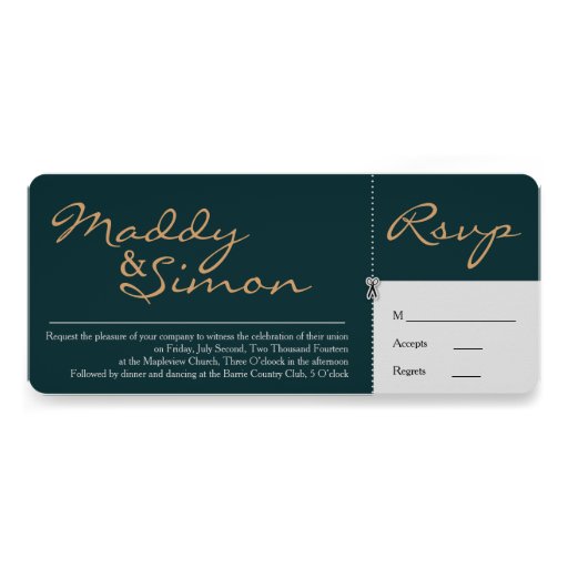 INVITE & RSVP COMBINED | Simple Calligraphy
