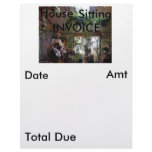 INVOICE, House, Sitting letterhead