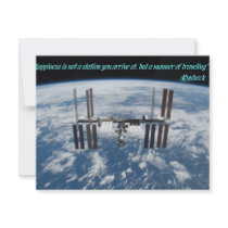 INVT card, "Happiness...arrive...manner of tra..." Invite