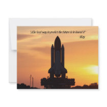 INVT card, "The best way to predict...invent it" Custom Invitation