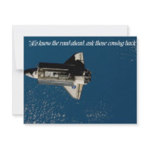 INVT card, "To know...road...ask those coming..." Custom Invites