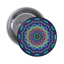 Inward Flower  kaleidoscope Buttons