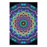 Inward Flower  kaleidoscope Stationery