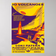 Io Volcanoes Large Poster