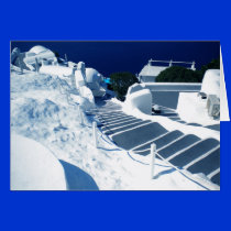 Ioa village Santorini Greece cards