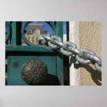 Iolani Palace Front Gate Poster