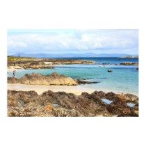 Iona, Scottish island, beautiful rocky seashore posters