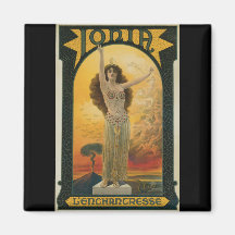 Ionia Vintage Magician Advertisement Fridge Magnets