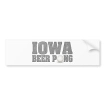 Iowa Beer Pong Bumper Stickers