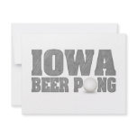 Iowa Beer Pong Personalized Invitations
