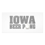 Iowa Beer Pong Custom Photo Card