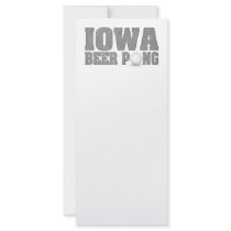 Iowa Beer Pong Custom Rack Card