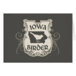 Iowa Birder Shield Note Card