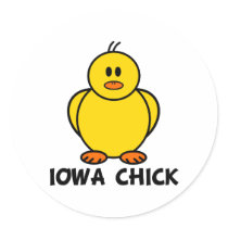 Iowa Chick stickers by chicktshirts8 Iowa Chick stickers