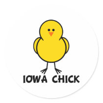 Iowa Chick stickers by chicktshirts8 Iowa Chick stickers