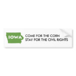 Iowa Civil rights Bumper Stickers