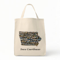Iowa Courthouses Project Bag (black text)