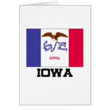 Iowa Flag Card