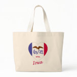 Iowa Flag Heart bags