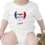Iowa Flag Heart T Shirt