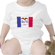 Iowa FLAG International Baby Bodysuit