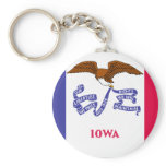 Iowa Flag Keychain