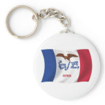 Iowa Flag Keychain