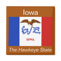 Iowa Flag Magnet